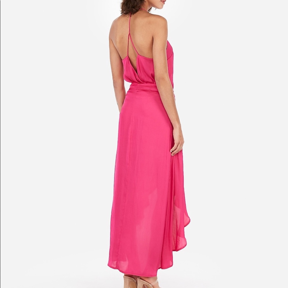 Size 4 bright pink hi low skirt